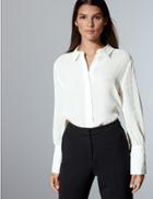 Marks & Spencer Long Sleeve Shirt Soft White