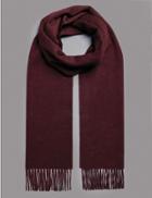 Marks & Spencer Pure Cashmere Wider Width Scarf Rum