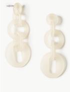 Marks & Spencer Resin Links Drop Earrings Cream