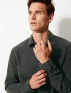 Marks & Spencer Soft Touch Shirt With Pocket Charcoal