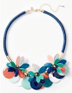 Marks & Spencer Flower Disc Necklace Coral Mix