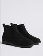 Marks & Spencer Extra Wide Fit Chelsea Ankle Boots Black
