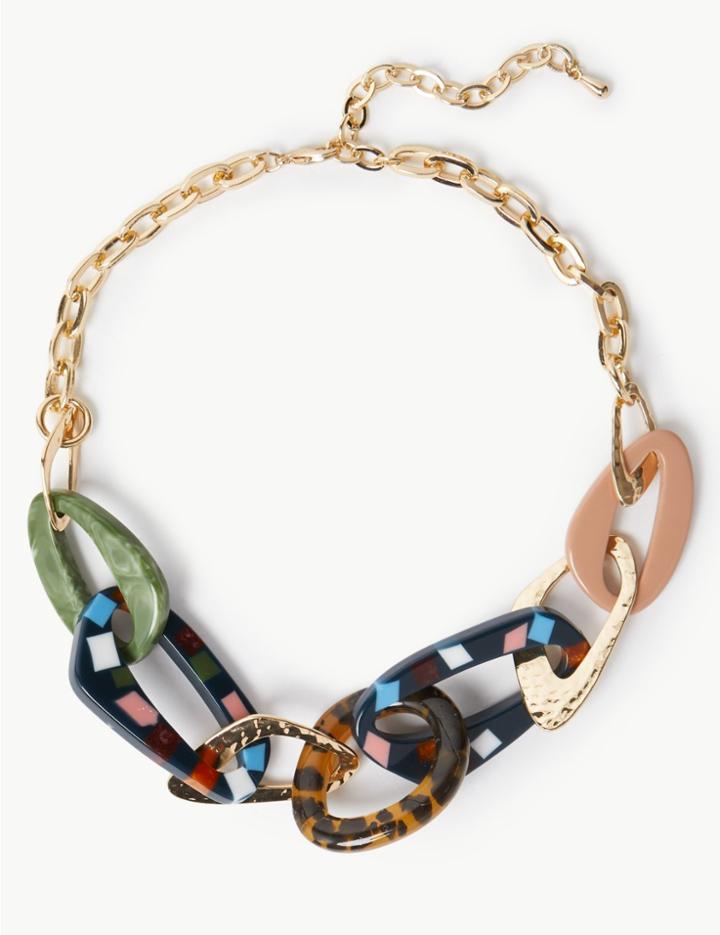 Marks & Spencer Crazy Link Skin Kind&trade; Collar Necklace Multi