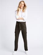 Marks & Spencer Pure Modal Cargo Trousers Khaki