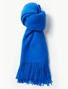 Marks & Spencer Scarf With Wool Azure Blue