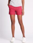 Marks & Spencer Pure Cotton Shorts Berry