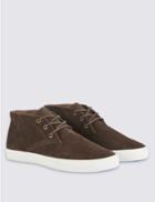 Marks & Spencer Suede Lace-up Shoes Brown
