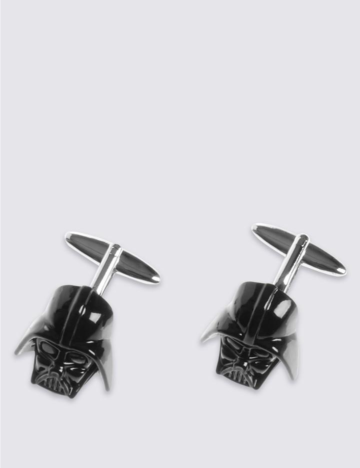 Marks & Spencer Star Wars&trade; Darth Vader Cufflinks Black