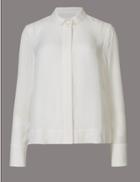 Marks & Spencer Long Sleeve Shirt Ivory