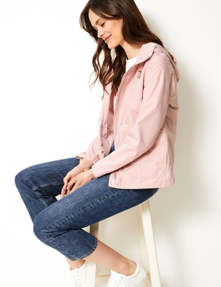Marks & Spencer Hooded Parka Light Pink