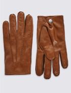 Marks & Spencer Leather Driving Gloves Tan