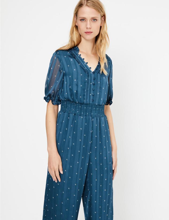 Marks & Spencer Floral Shirred Waist Jumpsuit