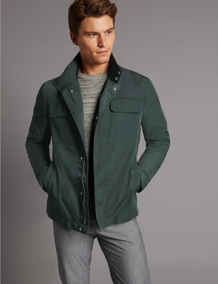 Marks & Spencer Jacket With Stormwear&trade; Forest Green