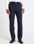 Marks & Spencer Indigo Tailored Fit Trousers Indigo