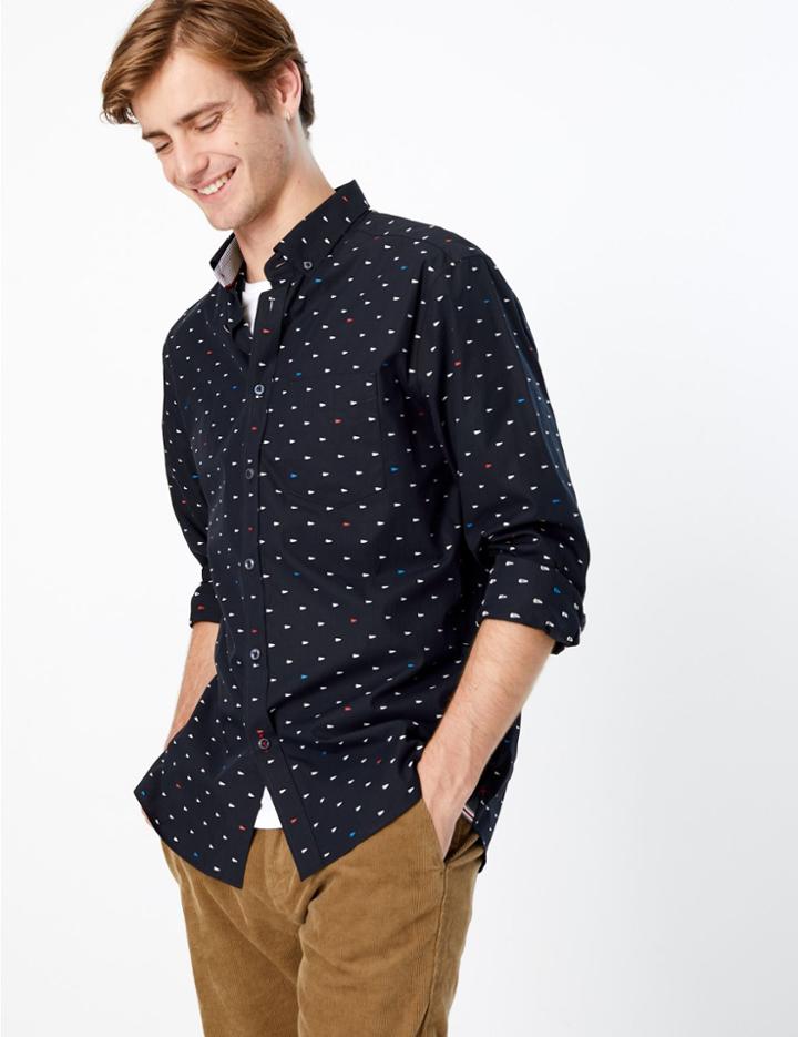 Marks & Spencer Pure Cotton Printed Shirt