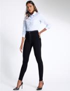 Marks & Spencer Plus Cotton Rich High Waisted Jeggings Indigo