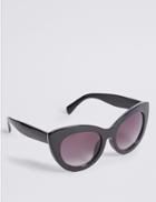 Marks & Spencer Chunky Cat Eye Sunglasses Black