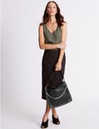 Marks & Spencer Faux Leather Chain Slouch Hobo Bag Black