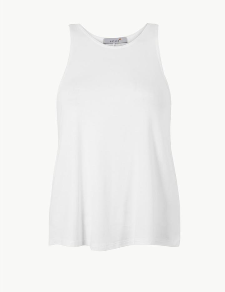 Marks & Spencer Racer Back Vest Top White