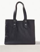 Marks & Spencer Faux Leather Tote Bag Navy