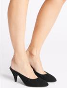Marks & Spencer Almond Toe Mule Shoes Black