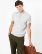 Marks & Spencer Cotton Rich Knitted Polo Winter White