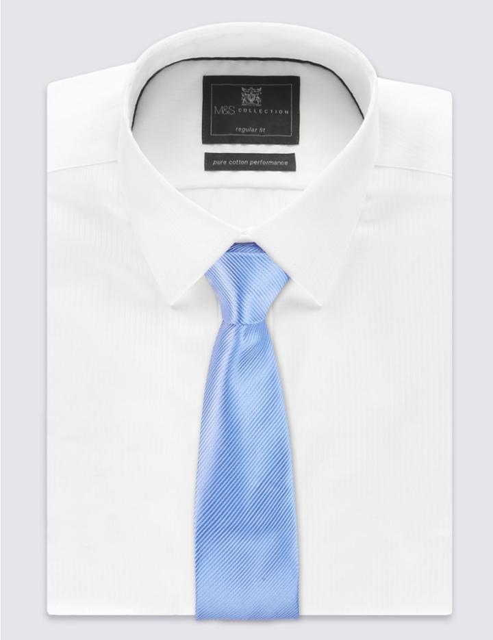 Marks & Spencer Twill Tie Cornflower