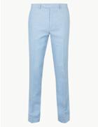 Marks & Spencer Tailored Fit Trousers Light Blue