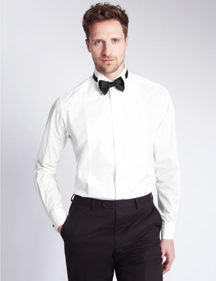 Marks & Spencer Cotton Blend Shirt White