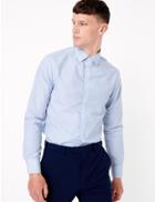 Marks & Spencer 3 Pack Cotton Blend Slim Fit Shirt