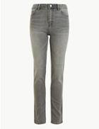 Marks & Spencer Sienna Straight Leg Jeans Light Grey