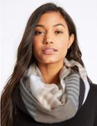 Marks & Spencer Striped Scarf Natural Mix