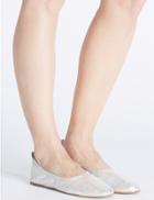 Marks & Spencer Elasticated Pump Shoes With Insolia Flex&reg; Silver