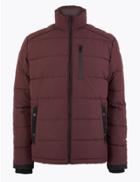 Marks & Spencer Quilted Jacket With Stormwear&trade; Burgundy