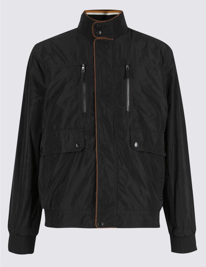 Marks & Spencer Bomber Jacket With Stormwear&trade; Black