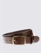 Marks & Spencer Leather Buckle Belt Brown