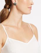 Marks & Spencer Crystal Rocks Hoop Earrings Green Mix