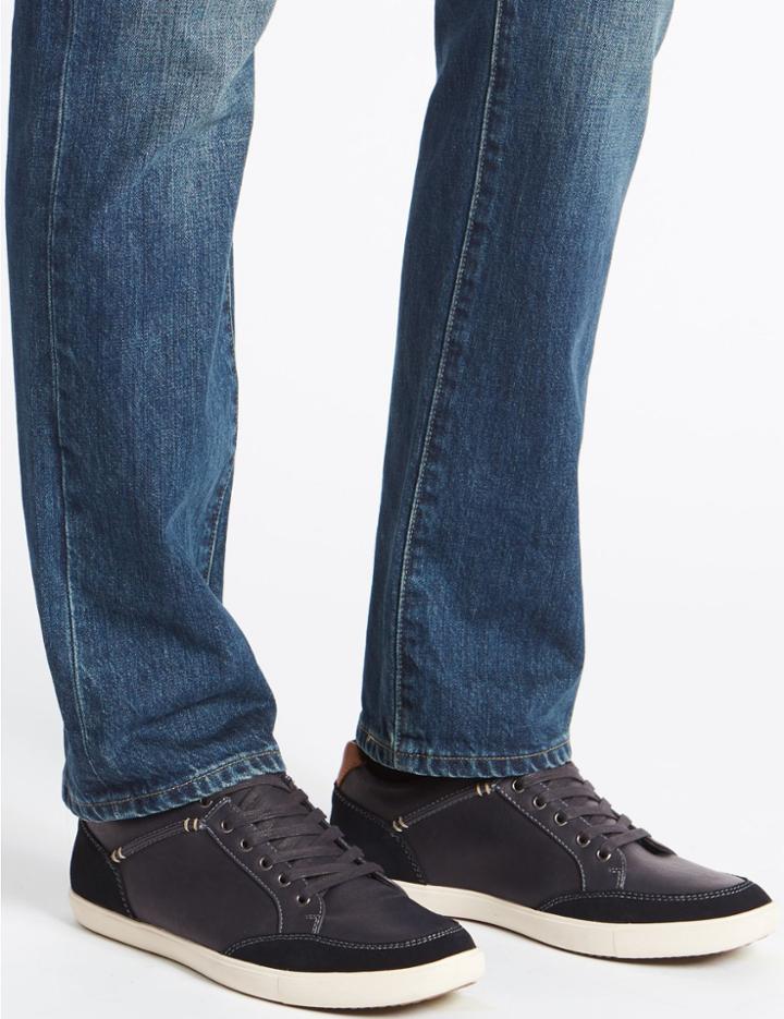 Marks & Spencer Lace-up Trainers Navy