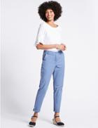 Marks & Spencer Pure Cotton Turn-up Chinos Cornflower