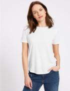 Marks & Spencer Relaxed Crew Neck T-shirt White