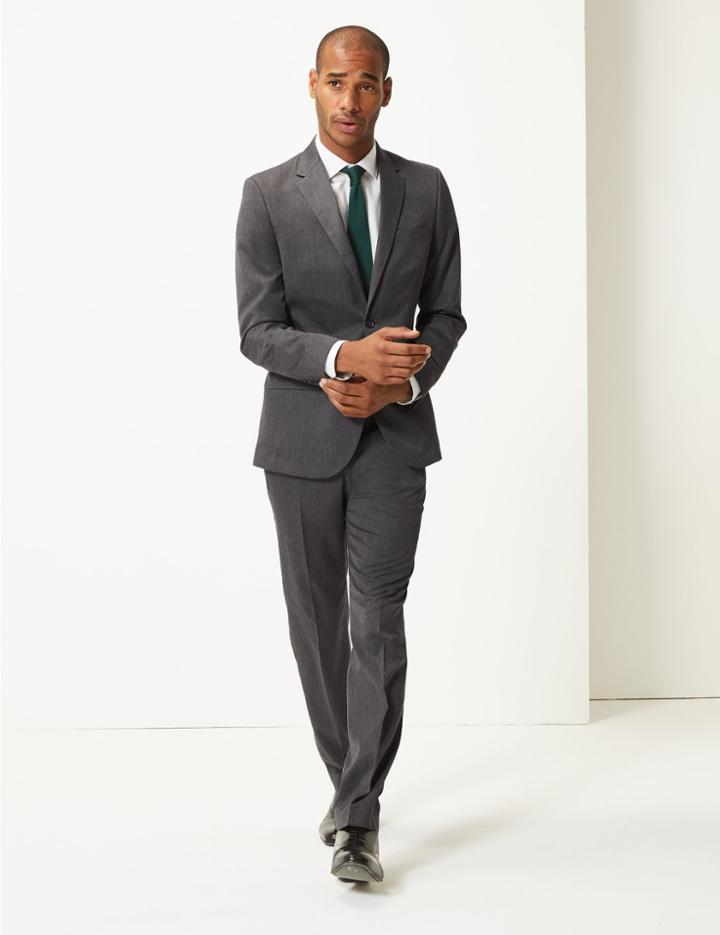 Marks & Spencer Grey Tailored Fit Jacket