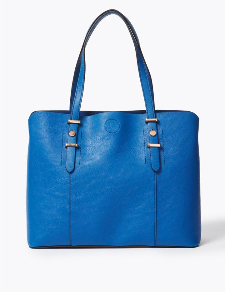 Marks & Spencer Soft Stud Tote Bag Teal