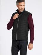 Marks & Spencer Cotton Rich Funnel Neck Gilet Black