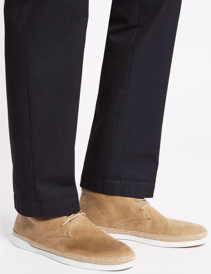 Marks & Spencer Faux Suede Lace-up Chukka Boots Stone