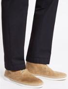 Marks & Spencer Faux Suede Lace-up Chukka Boots Stone