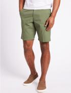 Marks & Spencer Pure Cotton Chino Shorts Medium Green