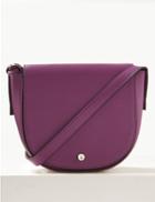 Marks & Spencer Faux Leather Cross Body Bag Magenta