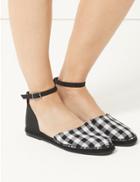 Marks & Spencer Round Toe Espadrilles Black Mix