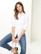Marks & Spencer Fuller Bust Long Sleeve Shirt White