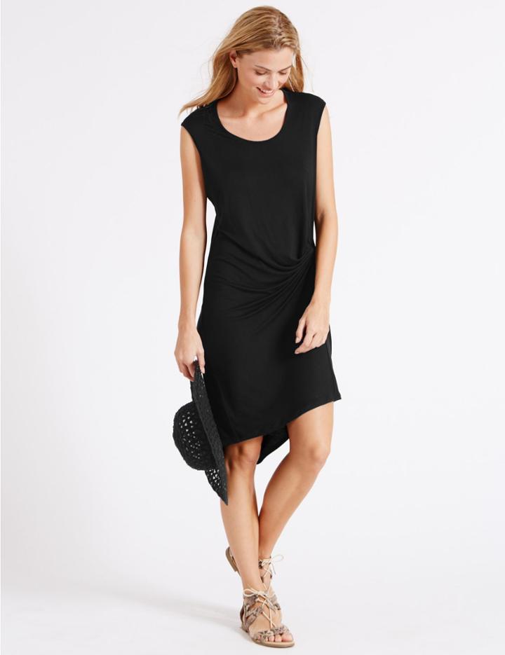 Marks & Spencer Side Knot Vest Dress Black
